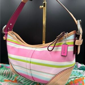 Coach Multicolor Striped SoHo